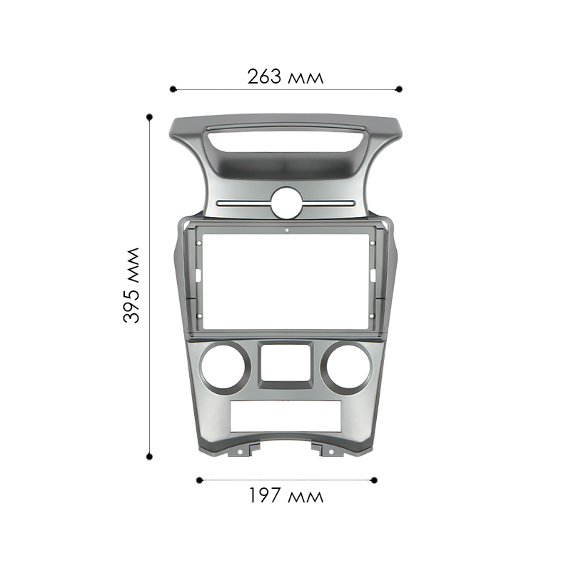 Переходная рамка Kia Carens UN 2006-2012 Auto AC (6921) 9"