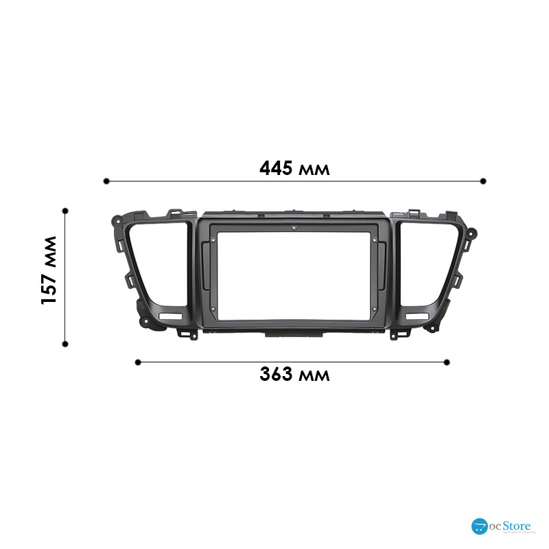 Переходная рамка Kia Sedona Carnival 2014-2021 (6731) 9"
