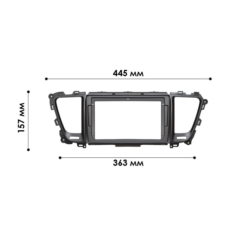Переходная рамка Kia Sedona Carnival 2014-2021 (6731) 9"