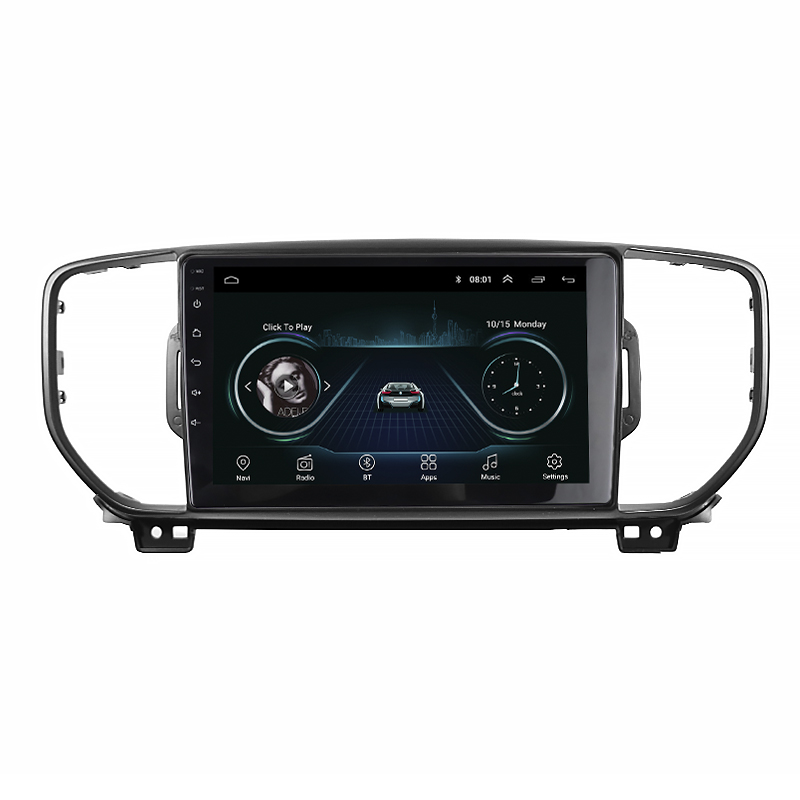 Переходная рамка Kia Sportage 4 2015-2018 9" (TK 0033) Black