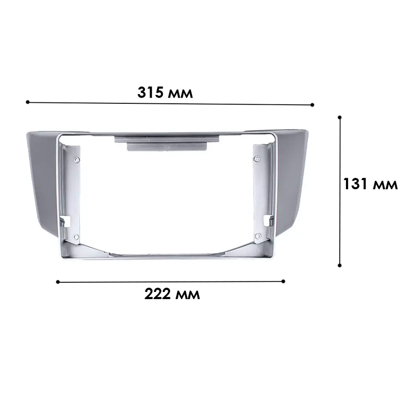 Переходная рамка Lexus RX-300/330/350/400 2003-2009 Toyota Harrier 2003-2012 (6625) 9"