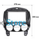Переходная рамка Mazda 2 2007-2014 (5304) 9" Black