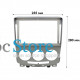 Переходная рамка Mazda 5 Premacy 2005-2010 Ford i-Max 2007-2009 (6336) 9" Silver