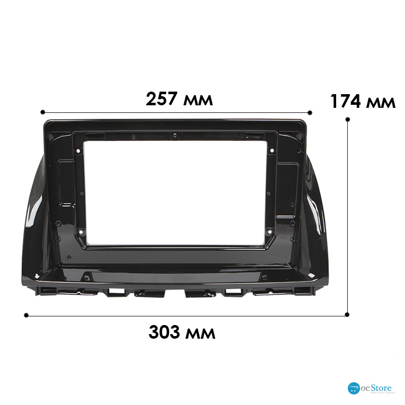Переходная рамка Mazda CX-5 2012-2017 6 2012-2015 (TK 0137) 6568 10,1" Black