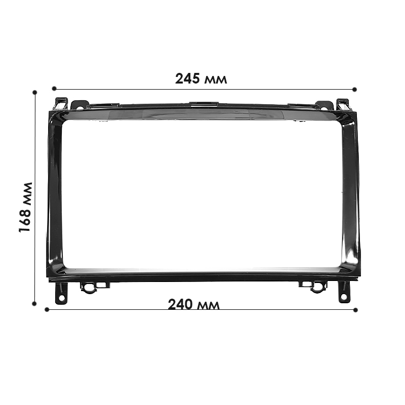 Переходная рамка Mercedes-Benz A-klasse W169 04-12 B-klasse W245 05-11 Vito W639 06-14 Viano W639 06-14 (BE 028N) 9" Black
