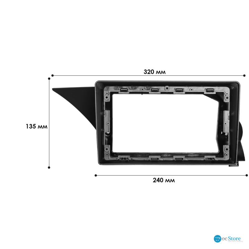 Переходная рамка Mercedes Benz GLK Class X204 2012-2015 (7579) 9"