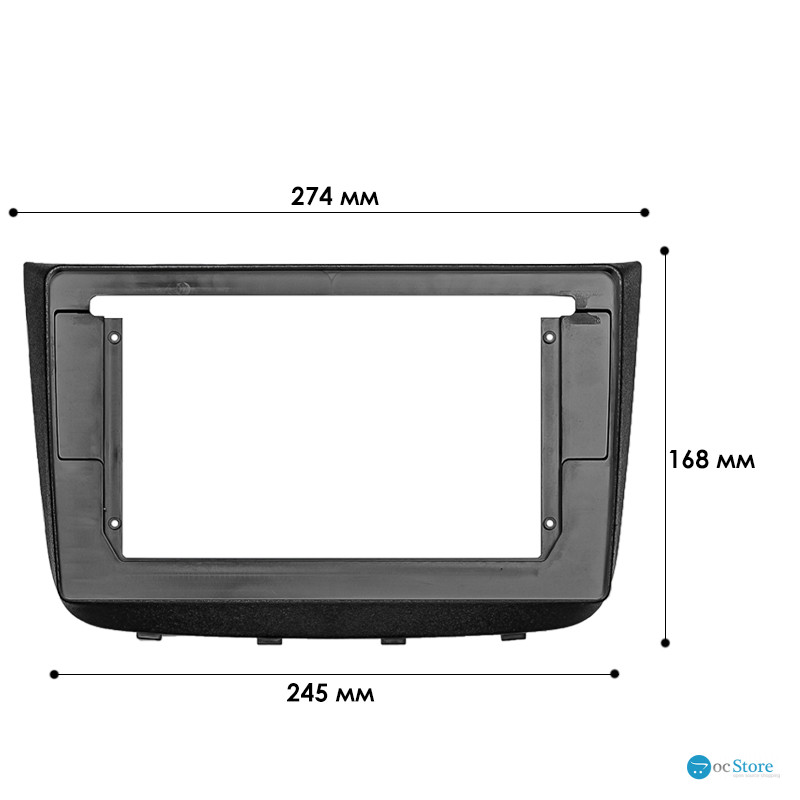 Переходная рамка Mercedes Benz Vito (W639) 2003-2014 Viano (W639) 2003-2014 (7566) 10.1" Black