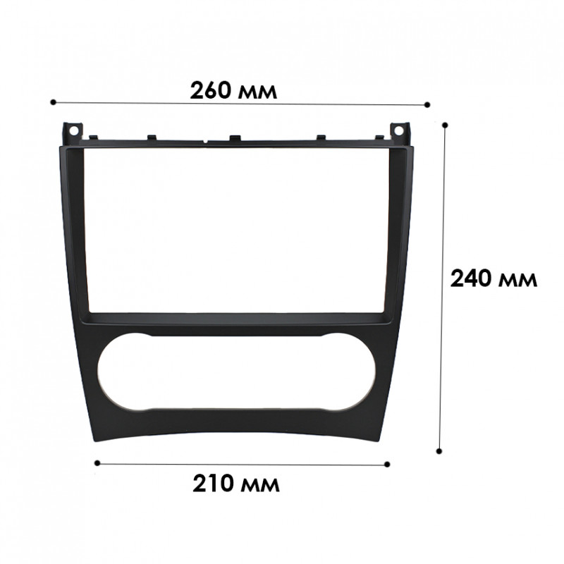 Переходная рамка MercedesC-Class W203 04-11 CLC-klasse CL203 08-11 CLK-klasse W209 05-09 G-klasse W463 06-12 (BE 033N) 9" Black