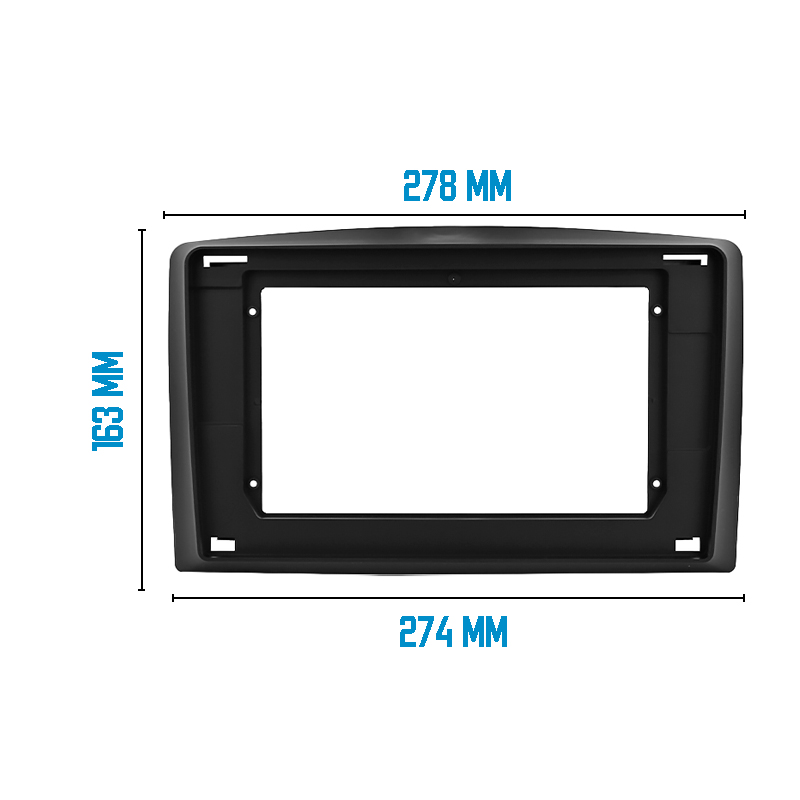 Переходная рамка Mercedes-Benz Vito 2014-2018 (BE 032T) 10.1" Black