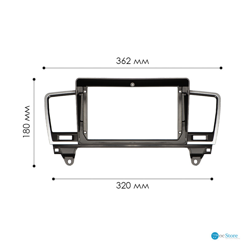 Переходная рамка Mercedes-Benz M-Class W166 ML 2011-2015 (7152) 9"