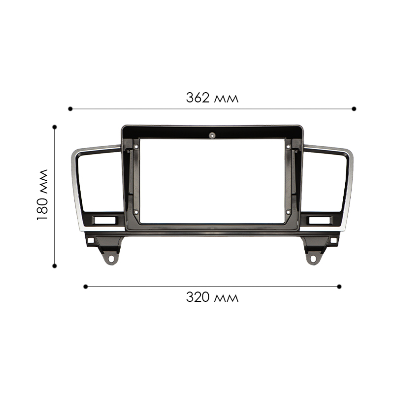 Переходная рамка Mercedes-Benz M-Class W166 ML 2011-2015 (7152) 9"