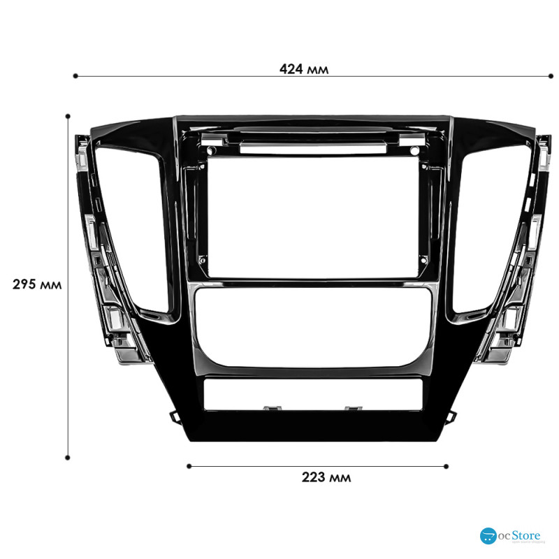 Переходная рамка Mitsubishi Pajero Sport 2015-2019 (6524) 9"