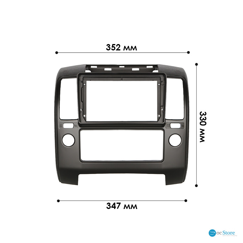 Переходная рамка Nissan Navara (D40) 2005-2010 Pathfinder (R51) 2004-2010 (4710) 9"