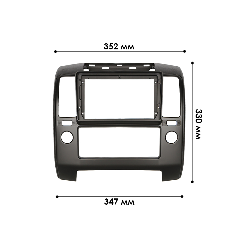 Переходная рамка Nissan Navara (D40) 2005-2010 Pathfinder (R51) 2004-2010 (4710) 9"