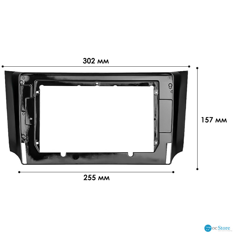 Переходная рамка Nissan Sylphy Sentra 2012+ Pulsar (NB17) 2013+ Tiida (C13R) 2015 (6367) 10.1"