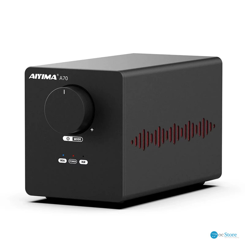Підсилювач звуку AIYIMA A70 black + блок живлення 48V. AUX, 300Wx2 (TPA3255)