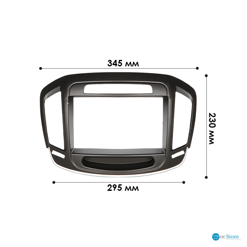 Переходная рамка Opel Insignia 2013-2018 Buick Regal 2013-2018 (6388) 9" Black