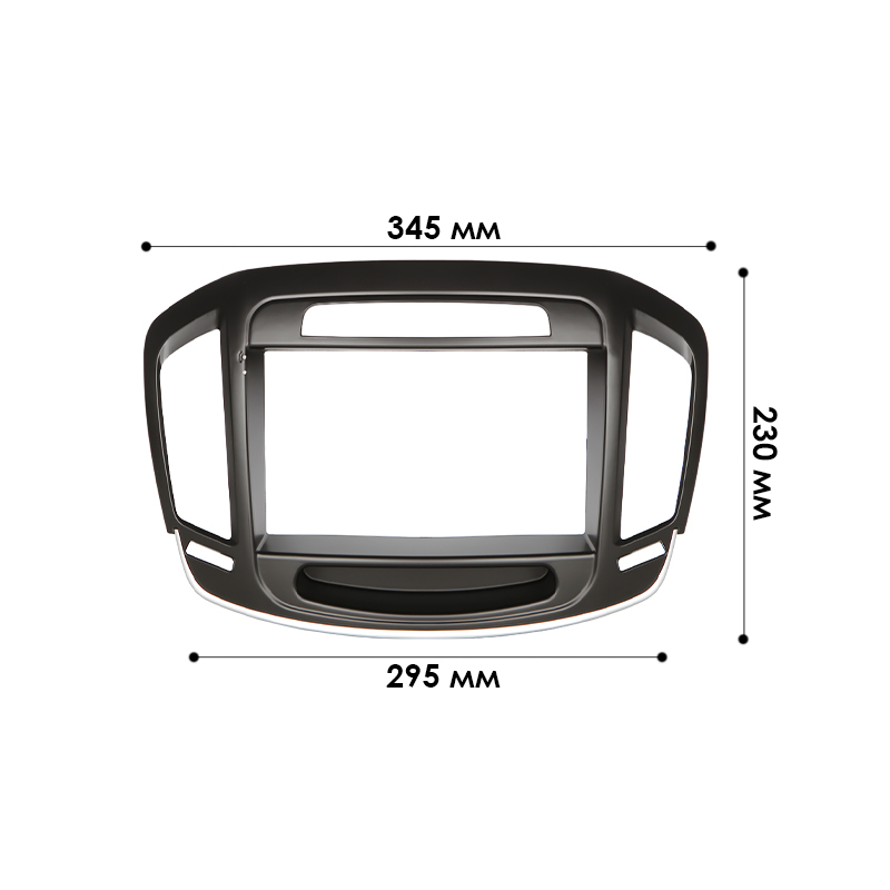 Переходная рамка Opel Insignia 2013-2018 Buick Regal 2013-2018 (6388) 9" Black