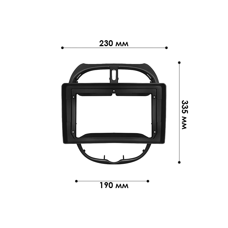 Переходная рамка Peugeot 206 1998-2012 (6810) 9"