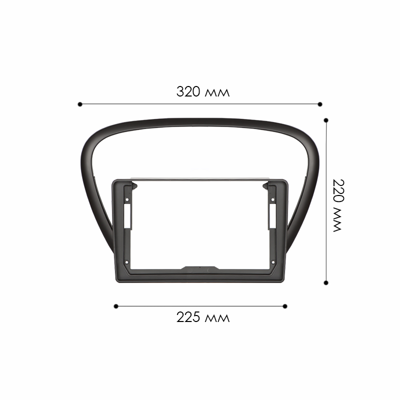 Переходная рамка Peugeot 607 2004-2010 (7719) 9"
