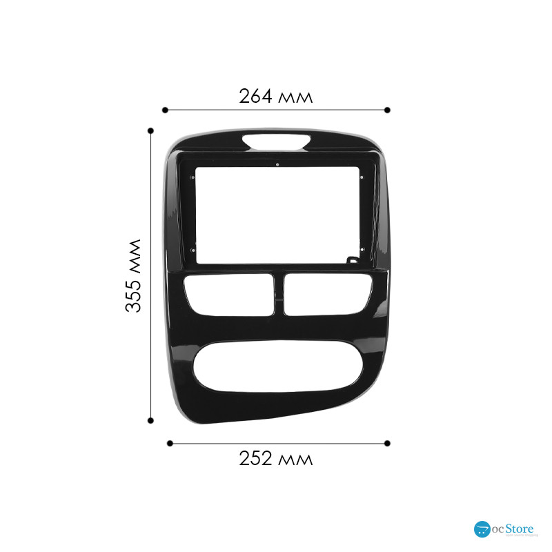 Переходная рамка Renault Clio 2012-2016 (7794) 9"