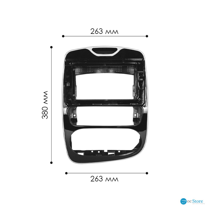 Переходная рамка Renault Clio 2016-2019 (7587) 10.1"