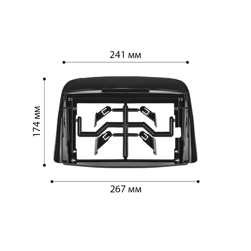 Переходная рамка Renault Koleos 2008-2016 (7401) 9"