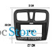 Переходная рамка Renault Sandero 2013+ Logan 2012+ Dacia Sandero 2013-2020 Logan 2012-2020 (6985) 10,1" Black