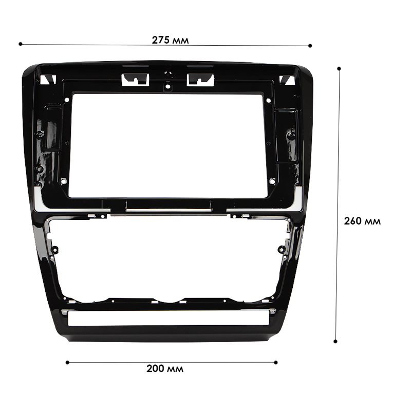 Переходная рамка Skoda Octavia 2004-2013 (TK 0229) 10,1" Black