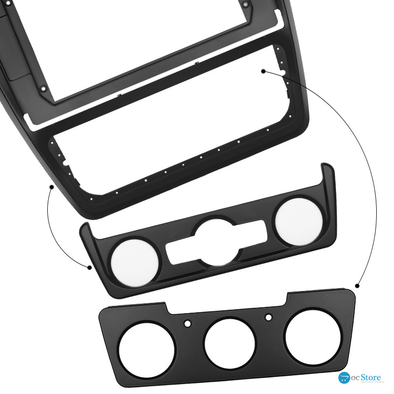 Переходная рамка Skoda Yeti 2009-2017 (6879) 10.1"