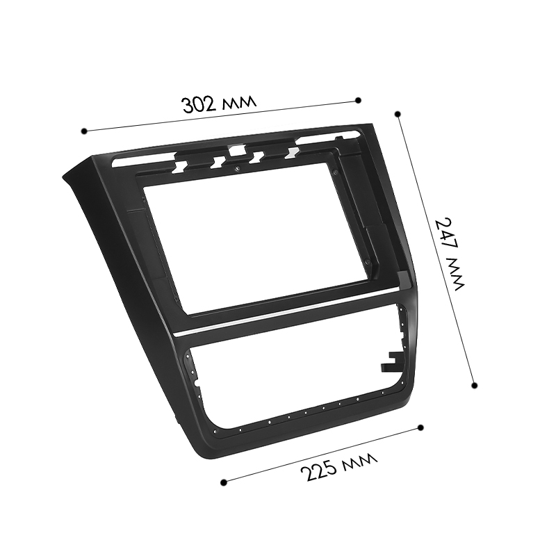 Переходная рамка Skoda Yeti 2009-2017 (6879) 10.1"