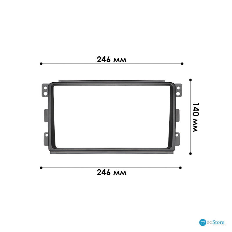 Переходная рамка Smart ForTwo 2007-2010 (7079) 9"