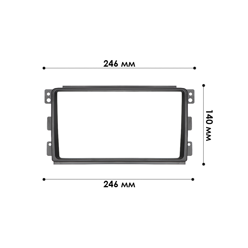 Переходная рамка Smart ForTwo 2007-2010 (7079) 9"