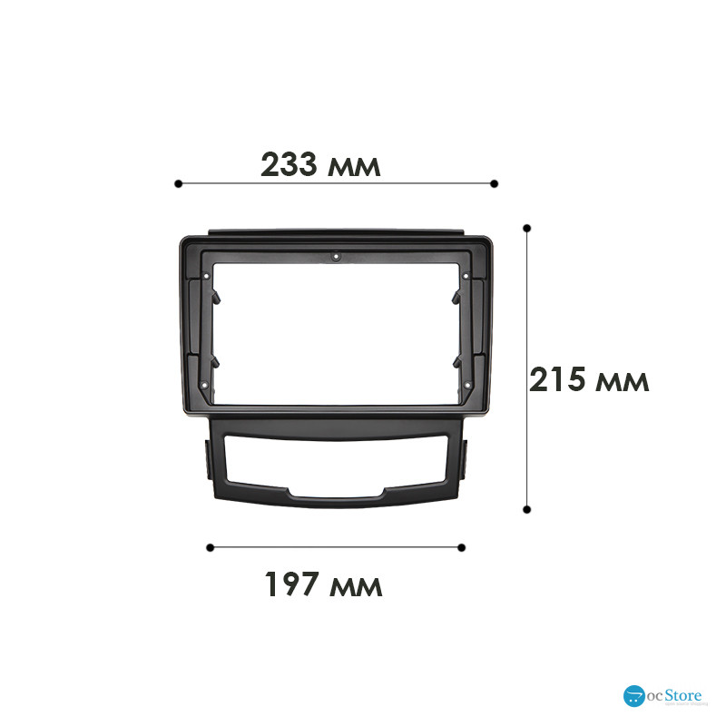 Переходная рамка SsangYong Actyon 2011-2013 Korando 2010-2013 (6252) 9"