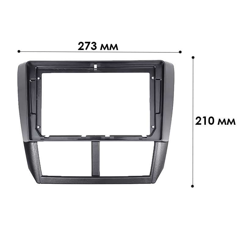 Переходная рамка Subaru Forester 2008-2012 Impreza 2007-2012 (6875) 9" Black