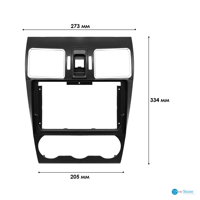 Переходная рамка Subaru Forester 2013-2018 (SA 022N) 9" Black
