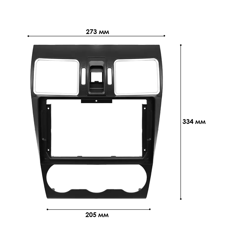 Переходная рамка Subaru Forester 2013-2018 (SA 022N) 9" Black