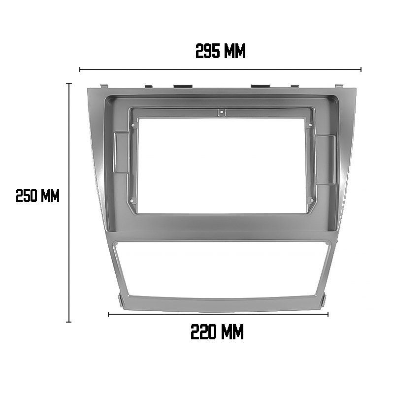 Переходная рамка Toyota Camry Aurion Daihatsu Altis 2006-2011 (TO 182T) 10.1" Silver