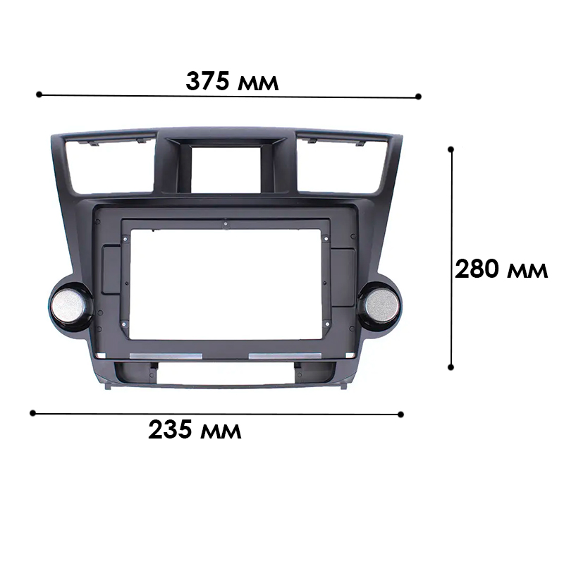 Переходная рамка Toyota Highlander 2008-2013 (6825) 10.1"