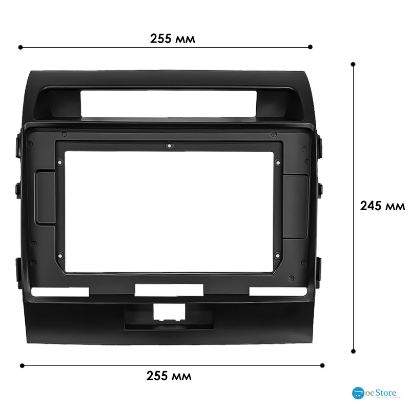 Переходная рамка Toyota Land Cruiser 200 (V8) 2007-2015 (6194) 10.1"