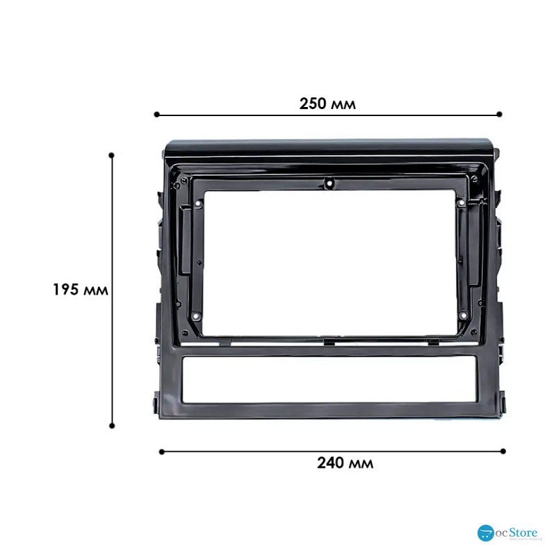 Переходная рамка Toyota Land Cruiser 200 (V8) 2015-2019 (6843) 9"