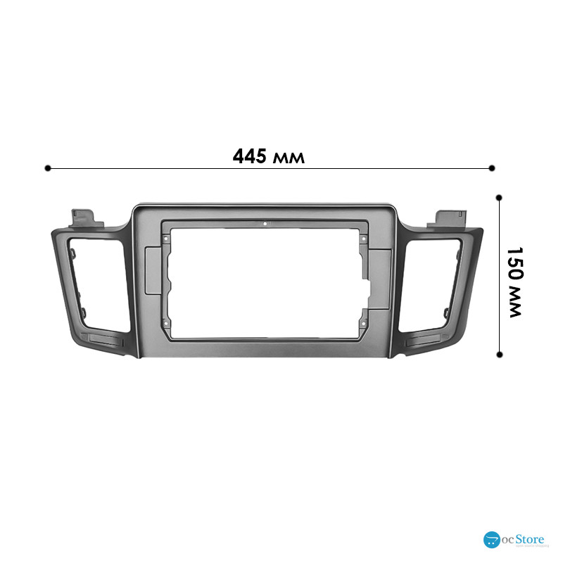 Переходная рамка Toyota RAV4 2013-2019 (TO 214T)) 10.1" Gray