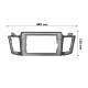 Переходная рамка Toyota RAV4 2013-2019 (TO 214T)) 10.1" Gray