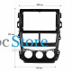 Переходная рамка Toyota Yaris 2017-2020 (6374) 9"