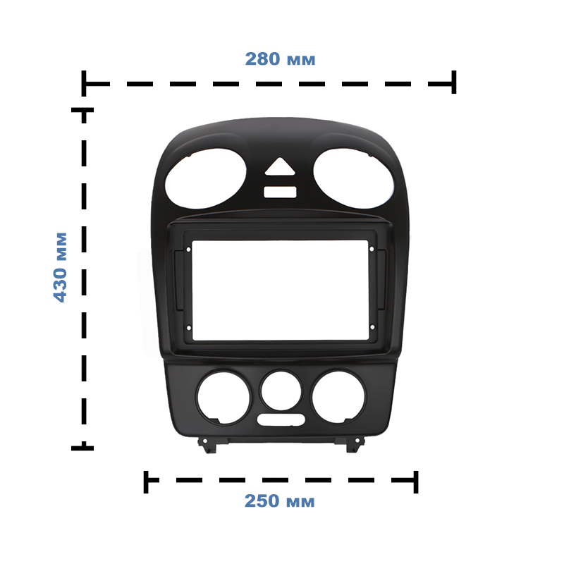 Переходная рамка Volkswagen Beetle 1997-2010 (7074) 9"