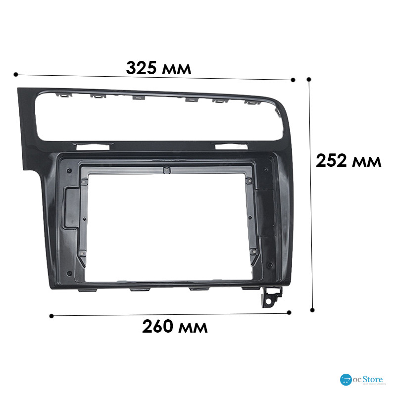 Переходная рамка Volkswagen Golf 7 2012-2021 (2973) 10.1"
