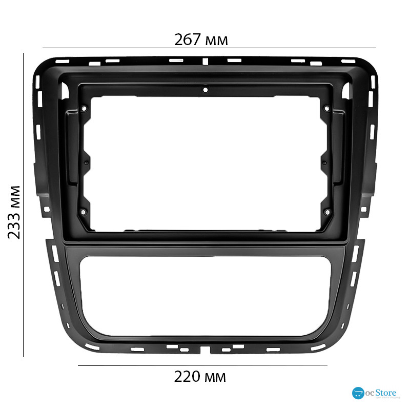 Переходная рамка Volkswagen Passat NMS 2011-2015 MC (6891) 9"