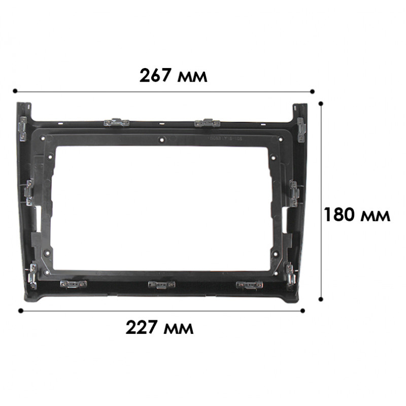 Переходная рамка Volkswagen Polo 2009-2020 (6465) 9"