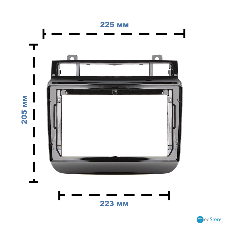 Переходная рамка Volkswagen Touareg 2010-2018 (7443) 9"