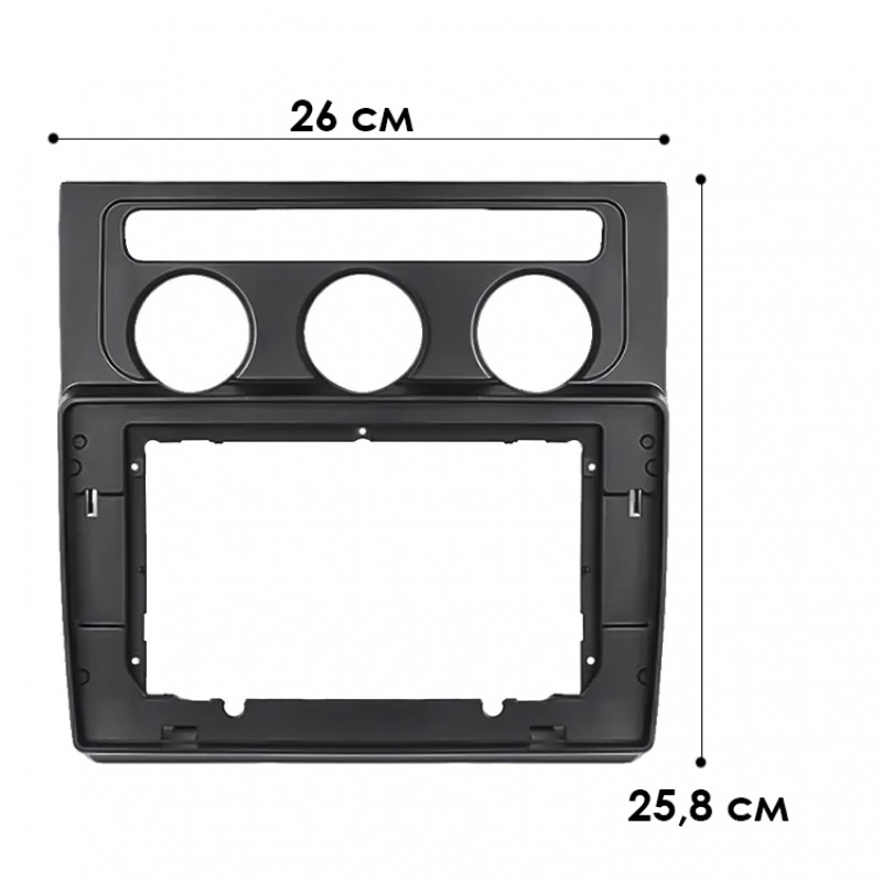 Переходная рамка Volkswagen Touran 2003-2010 (7208) 10.1"